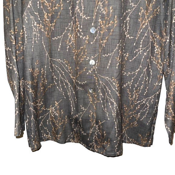 C'est City 100% Silk Woman Blouse Size 4 - Picture 4 of 6